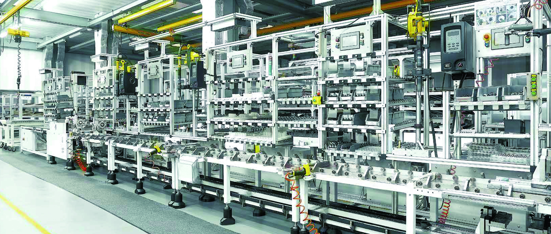 Medium multiway valve assembly line